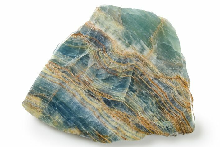 Polished Blue Calcite Slab - Argentina #264339